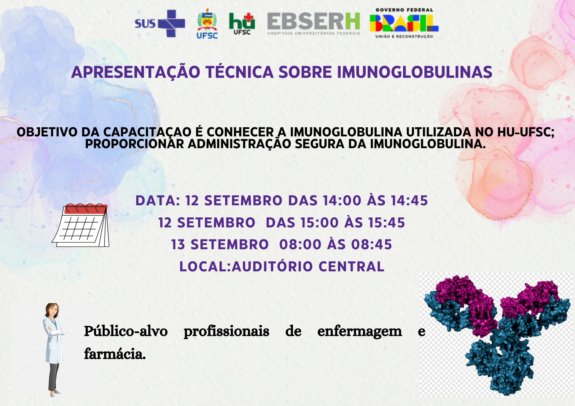 Apresentação técnica sobre imunoglobulinas