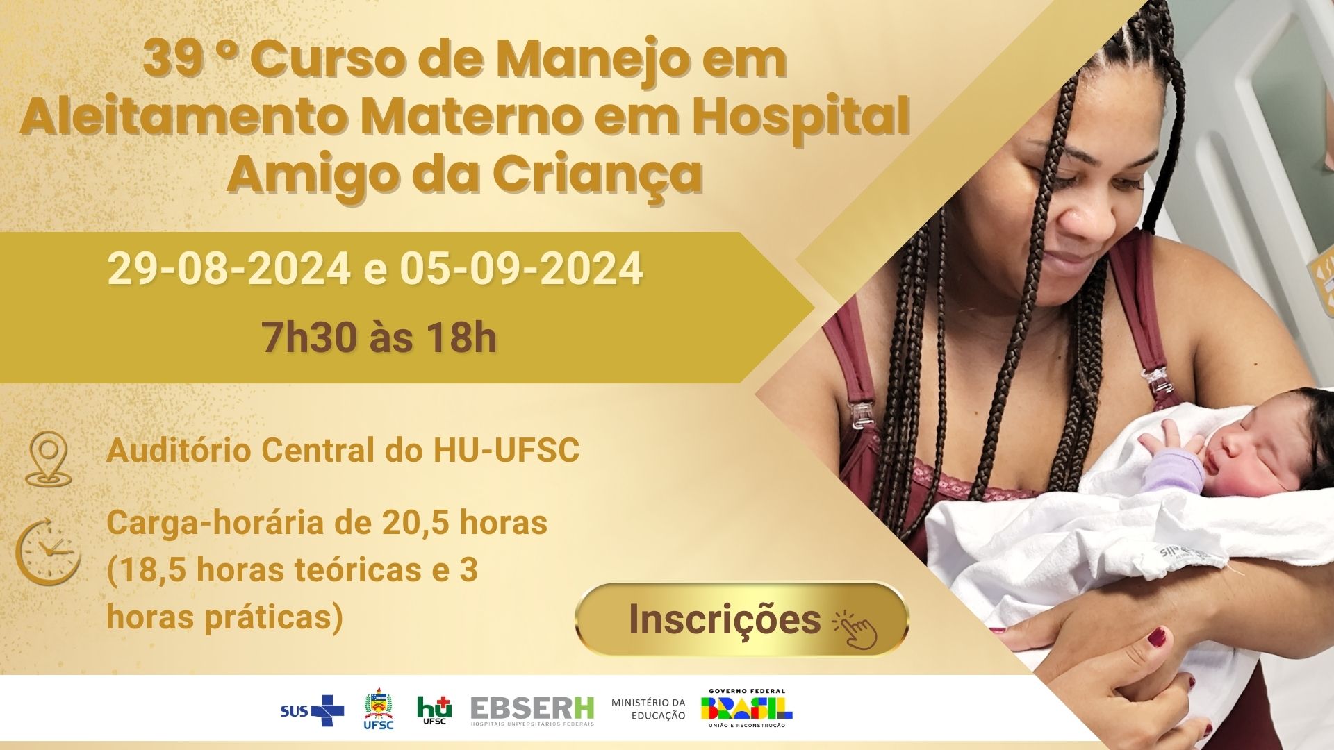 39 º Curso de manejo em Aleitamento Materno em Hospital Amigo da Criança 